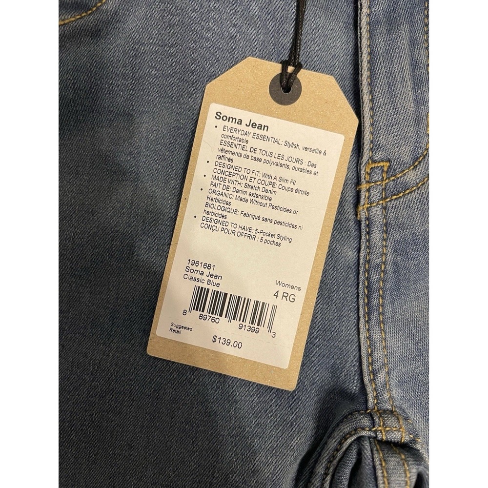NWT PRANA Soma Jean Slim Fit Classic Blue (1961681) Size 4/27 - Picture 4 of 4